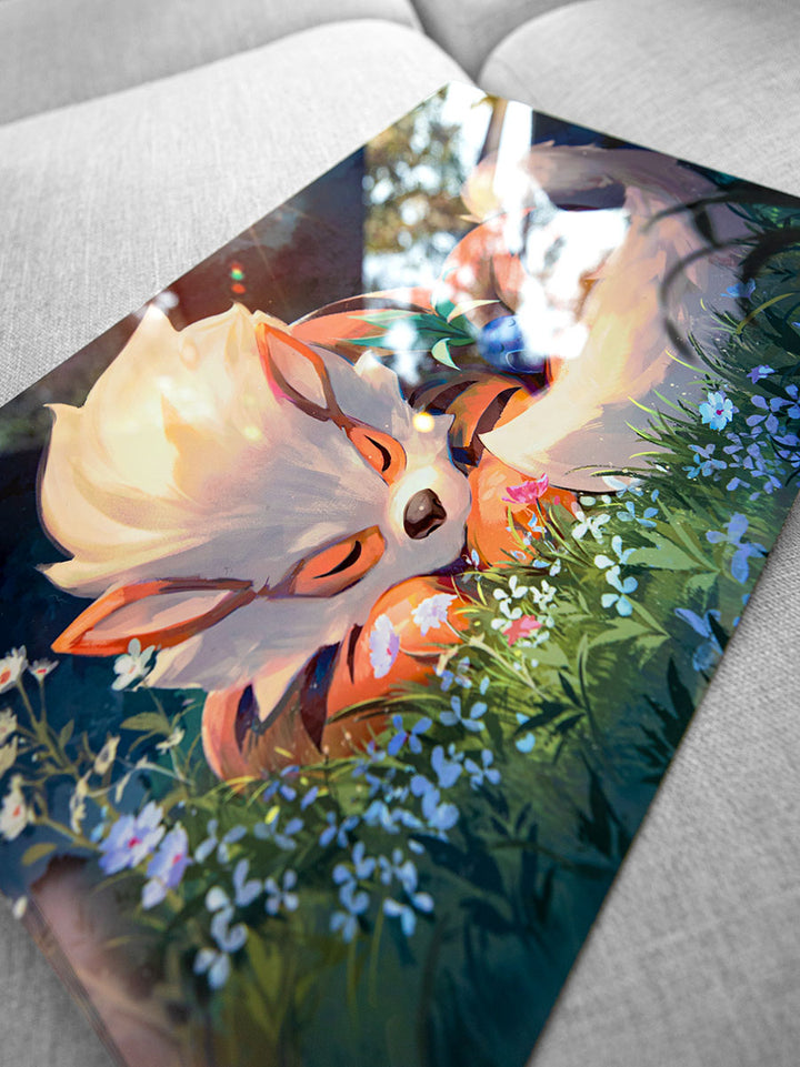 Arcanine's Day Off Metal Print