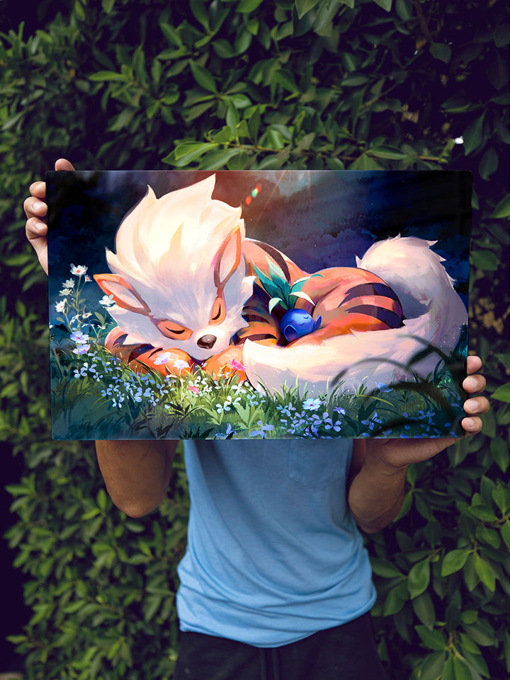 Arcanine's Day Off Metal Print