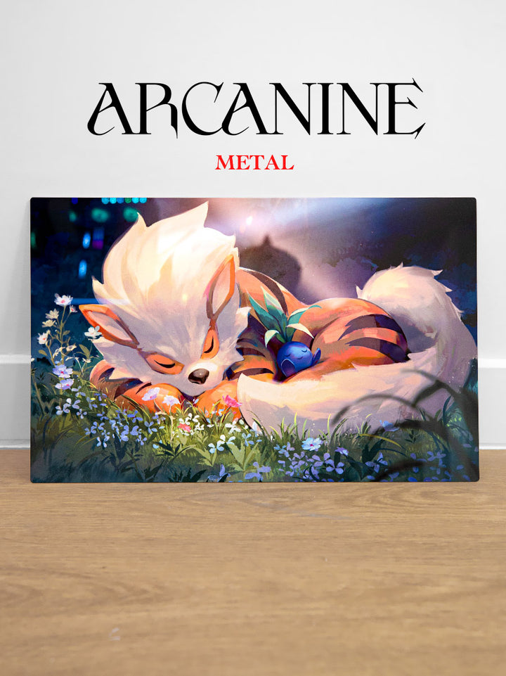 Arcanine's Day Off Metal Print