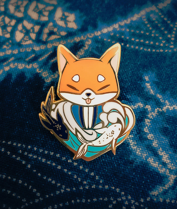 Waterbender Shiba Pin 🌊