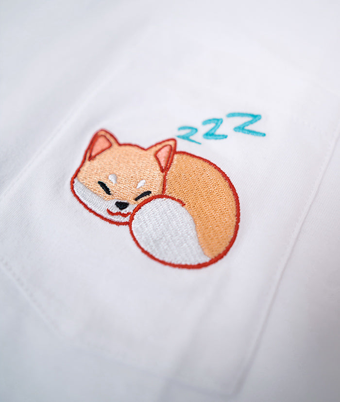Sleeping Shiba Pocket Shirt