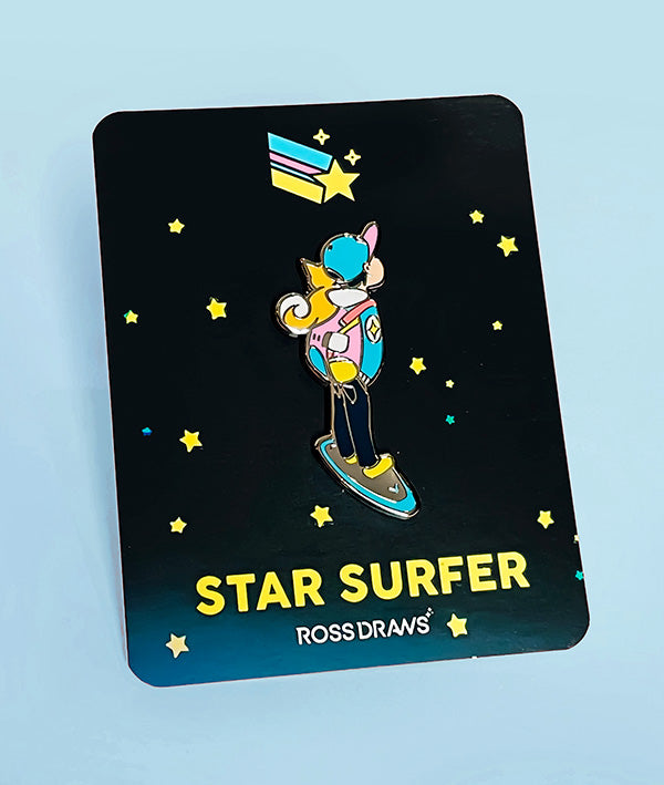 Star Surfer Pin
