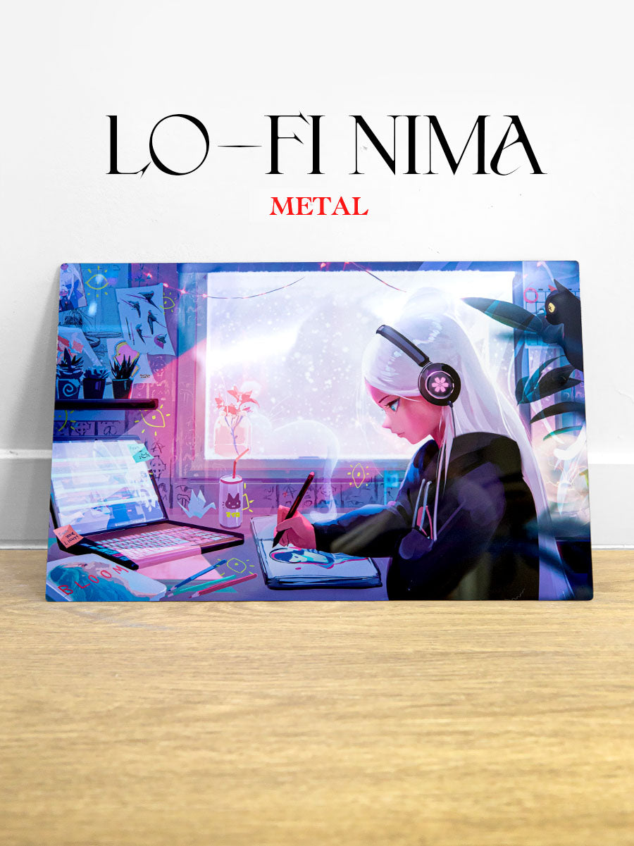 Lo-Fi Nima Metal Print